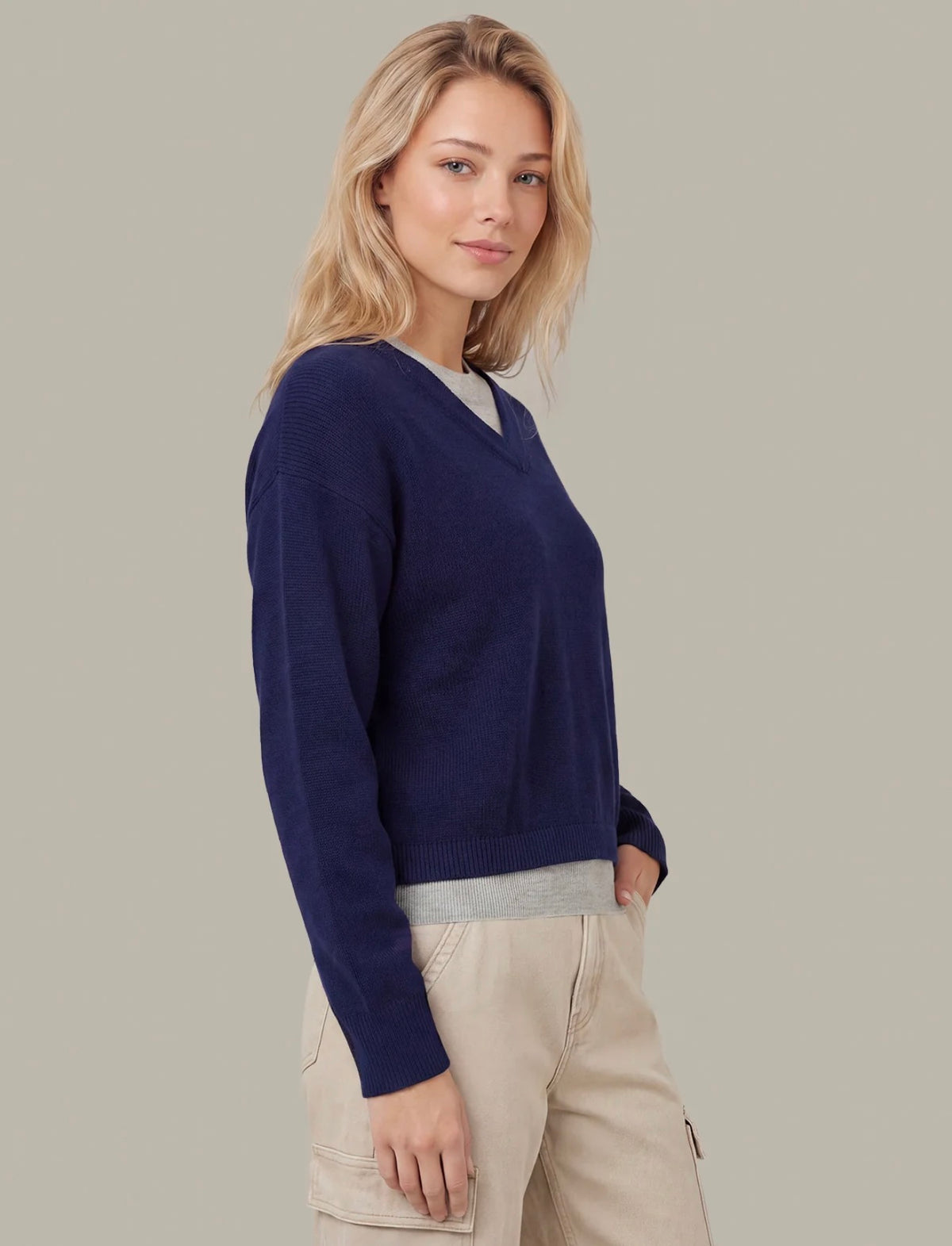 525 Delancey Faux Layered Pullover