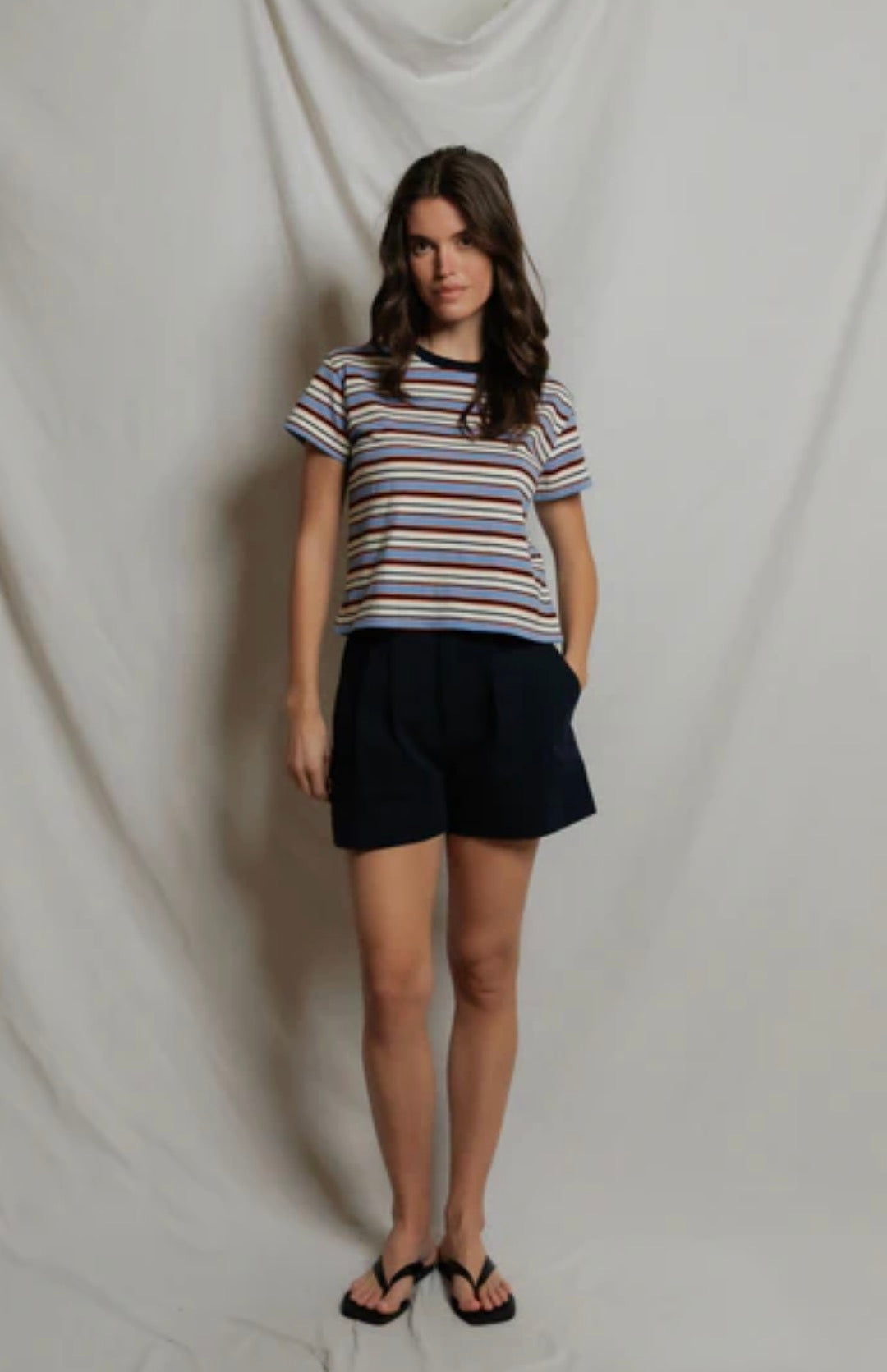 Perfect White Tee Dawn Stripe Tee