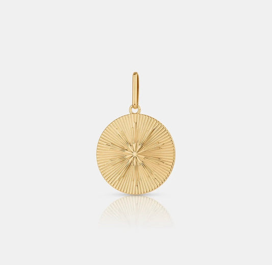Thatch Sundial Coin Charm