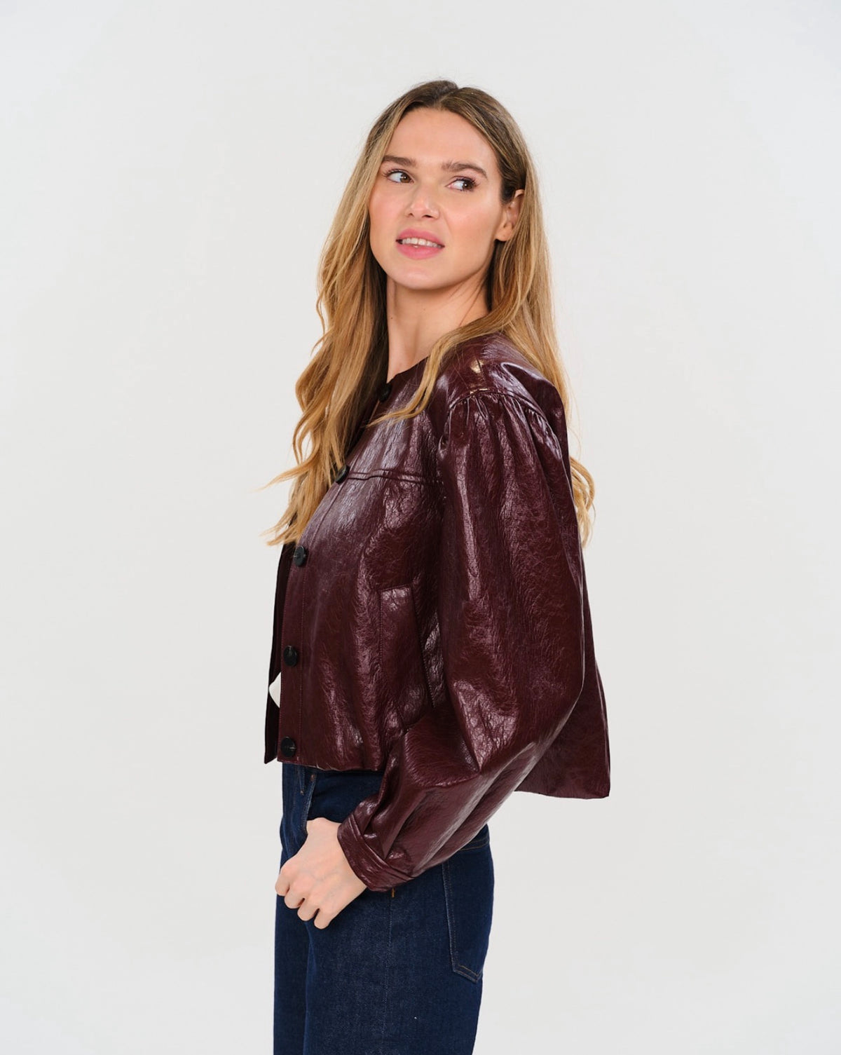 Six Fifty Emilia Faux Leather Bomber