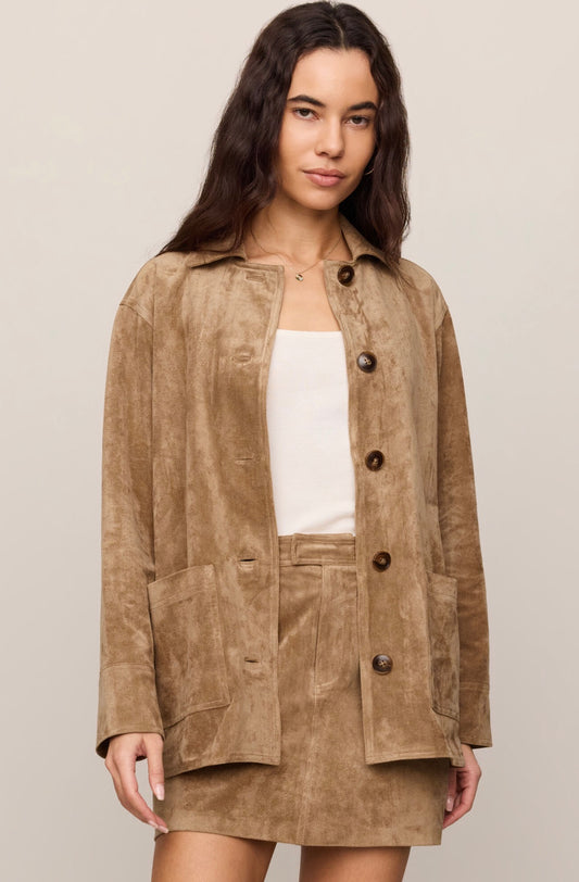 Z Supply Decker Suede Chore Coat