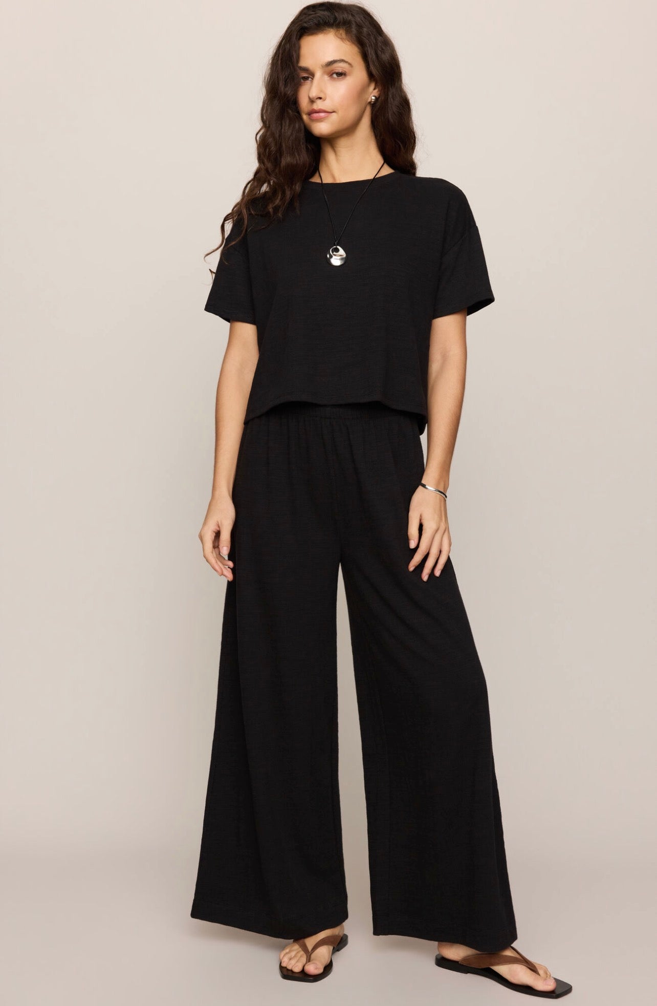 Z Supply Sway Textured Cropped Tee