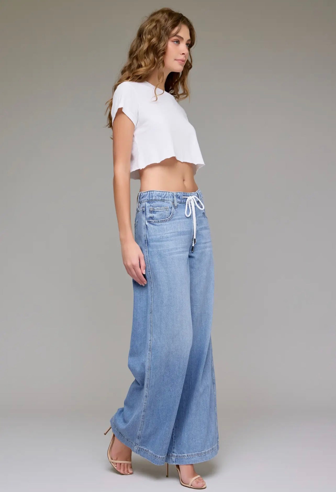 Hidden Conner Drawstring Wide Leg