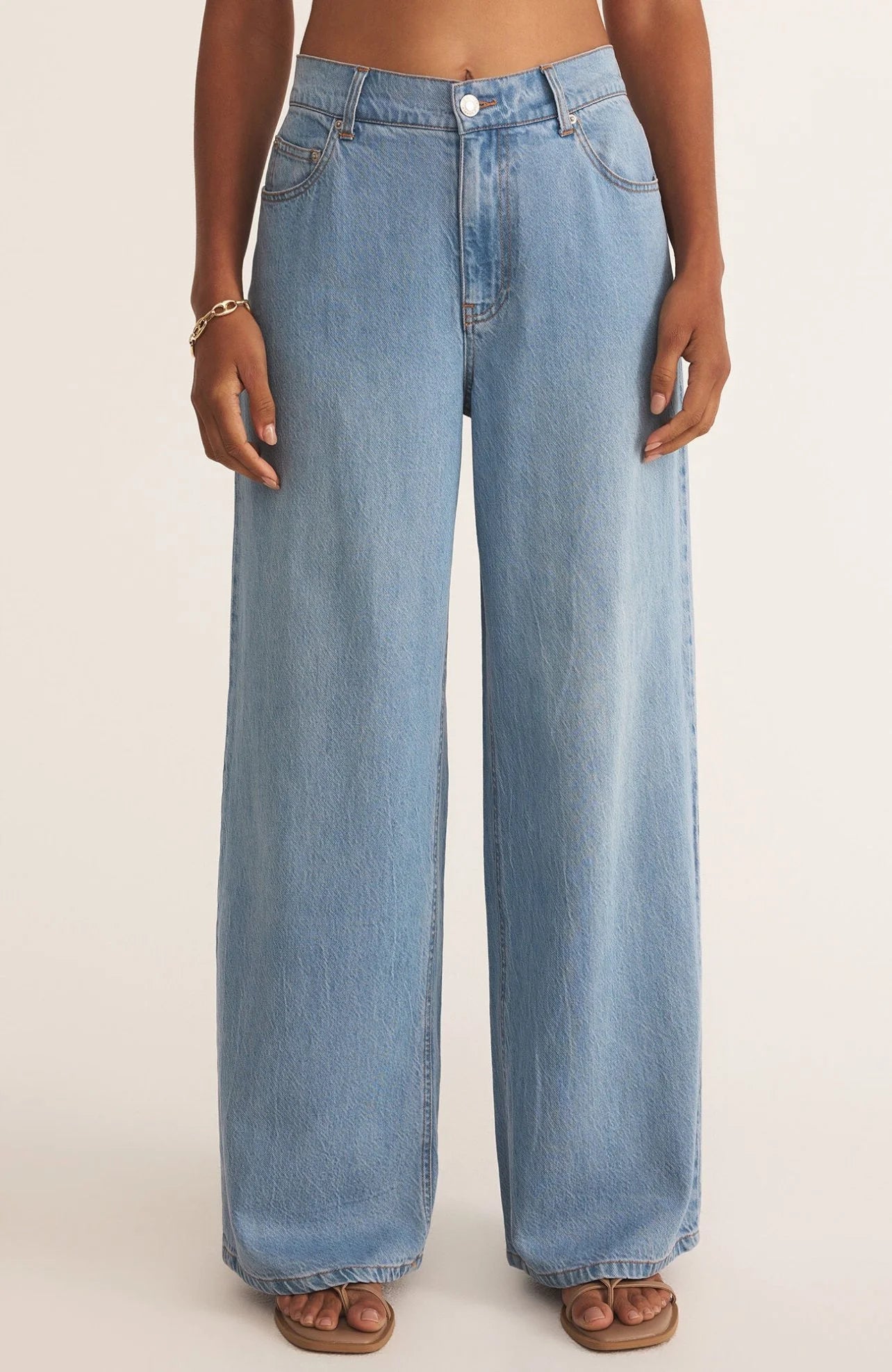 Z Supply Mia Wide Leg Denim Pant