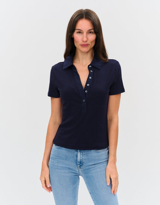 Six Fifty Simone Ribbed Polo