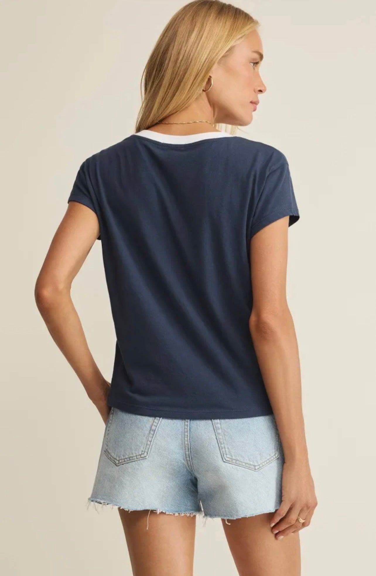 Z Supply Modern Colorblocked V-Neck Tee – Rowen