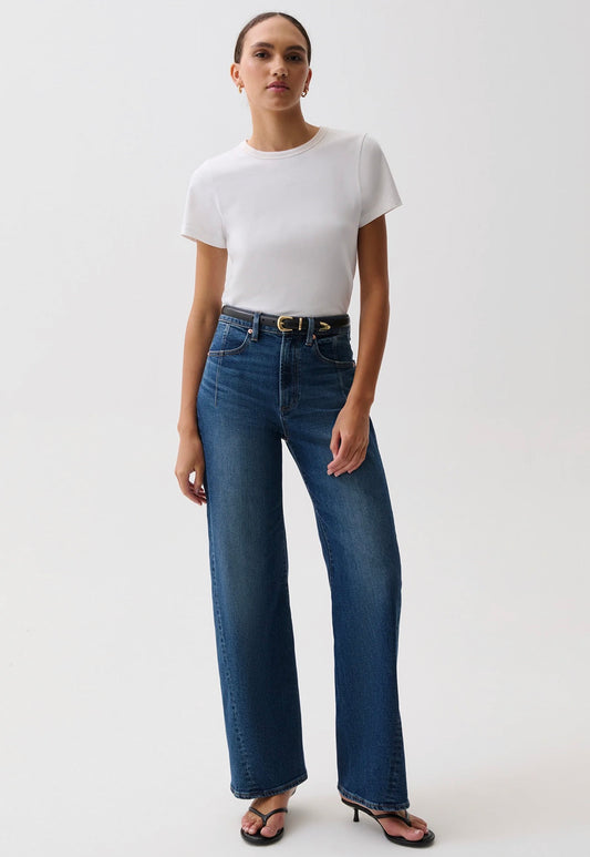Pistola Kyra Ankle High Rise Bowed Wide Leg