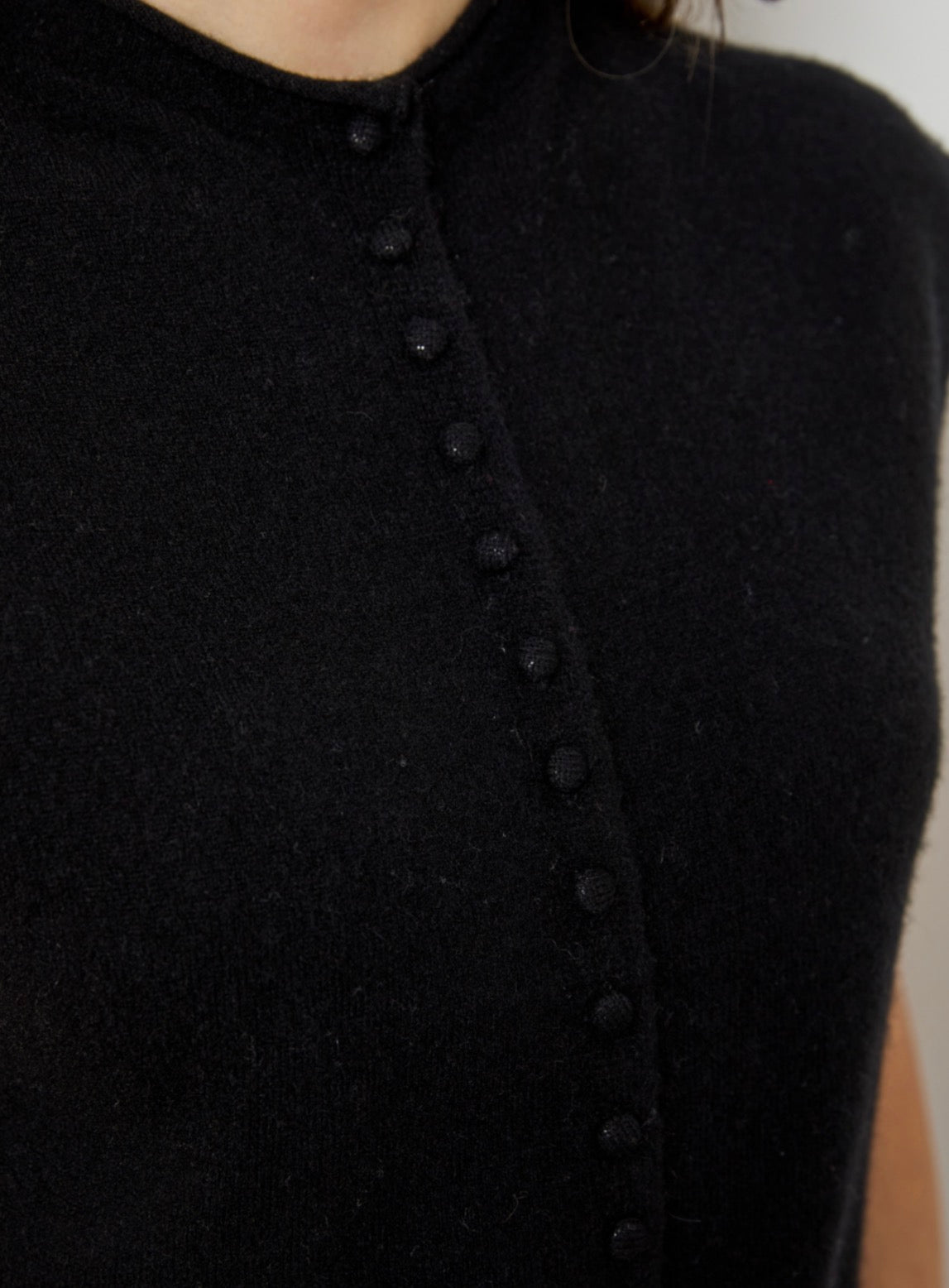 Design History Mock Neck Vest Cardi