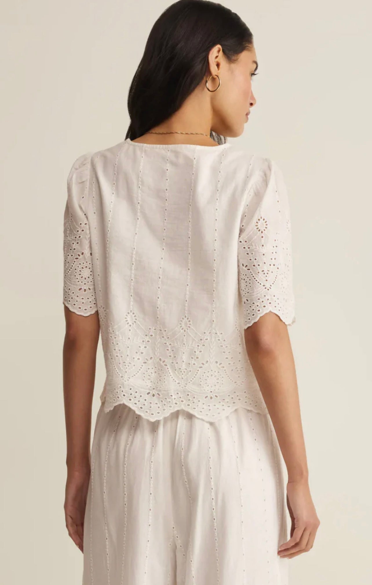 Z Supply Oceanside Embroidered Top