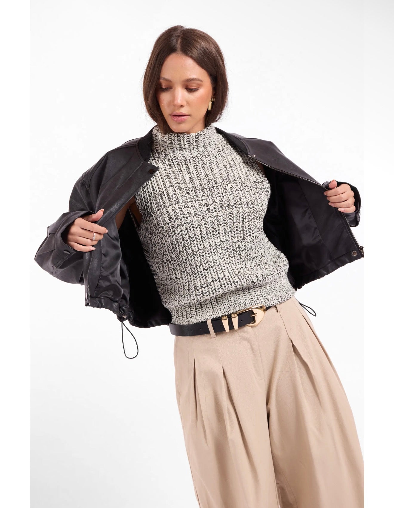 Academy Leather Bomber