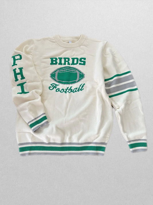 Birds Vintage Crew Sweater