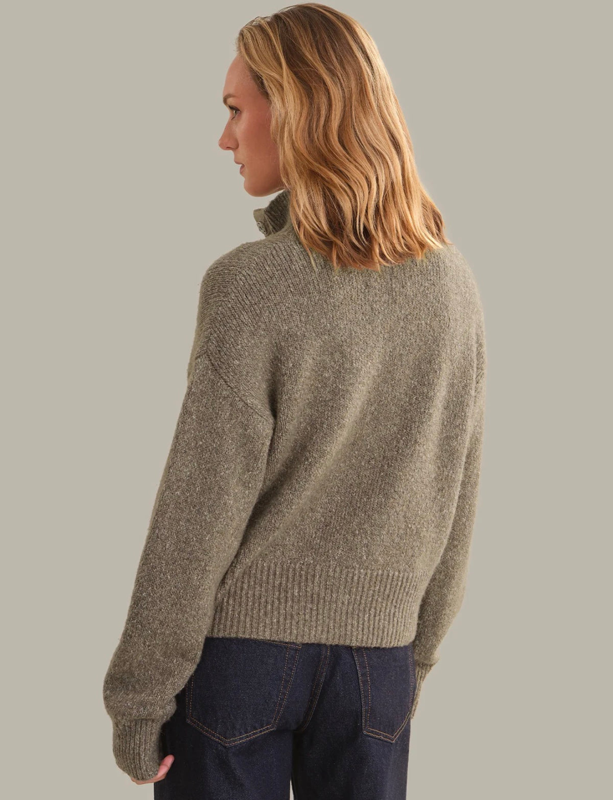 525 Boxy Snap Front Henley