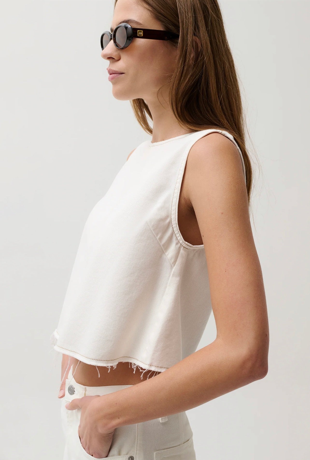Pistola Rue Cropped Swing Shirt