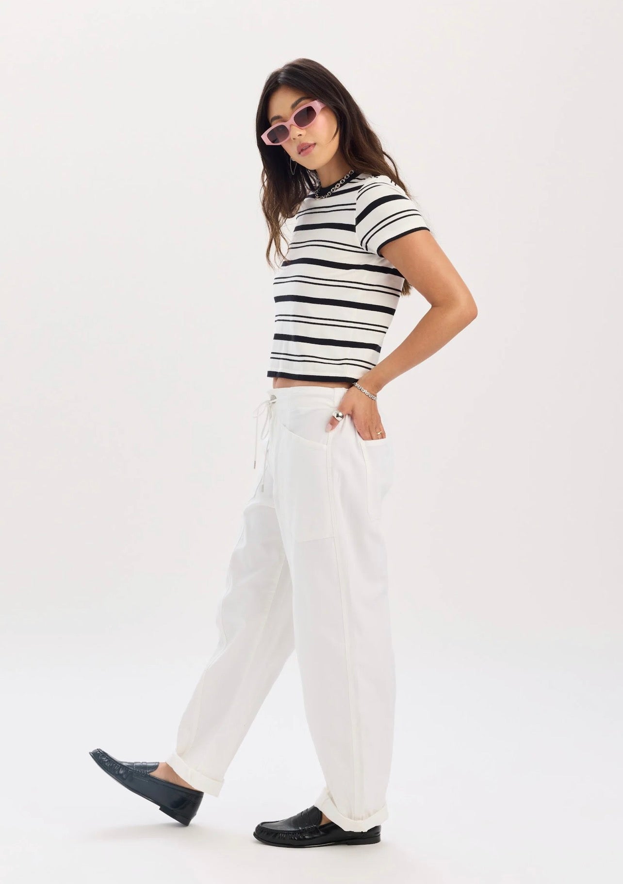 Daze Villa Drawstring Barrel Pant