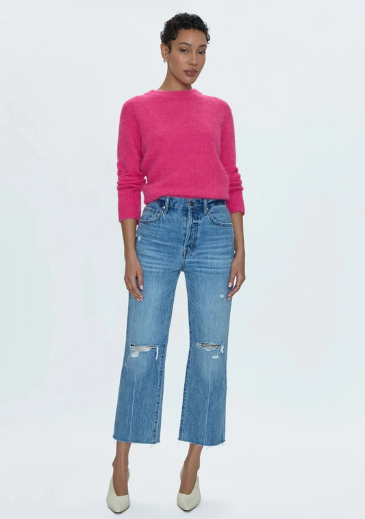 Pistola Cassie Crop Super High Rise Straight