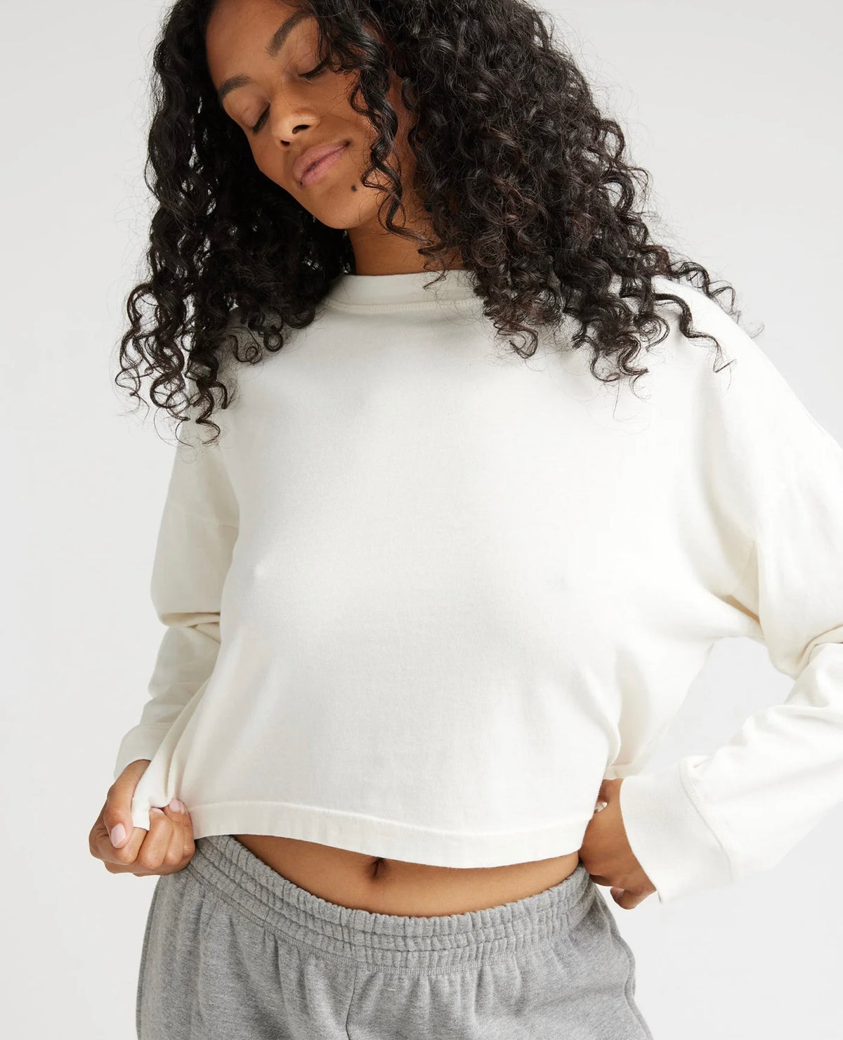 RicherPoorer Relaxed Crop Long Sleeve