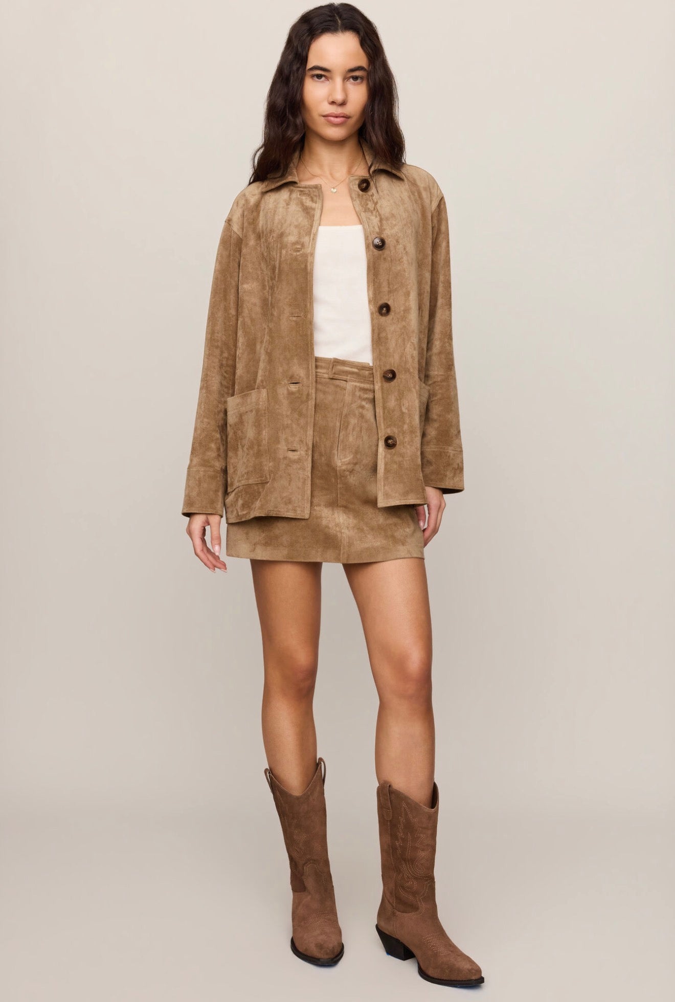Z Supply Decker Suede Chore Coat