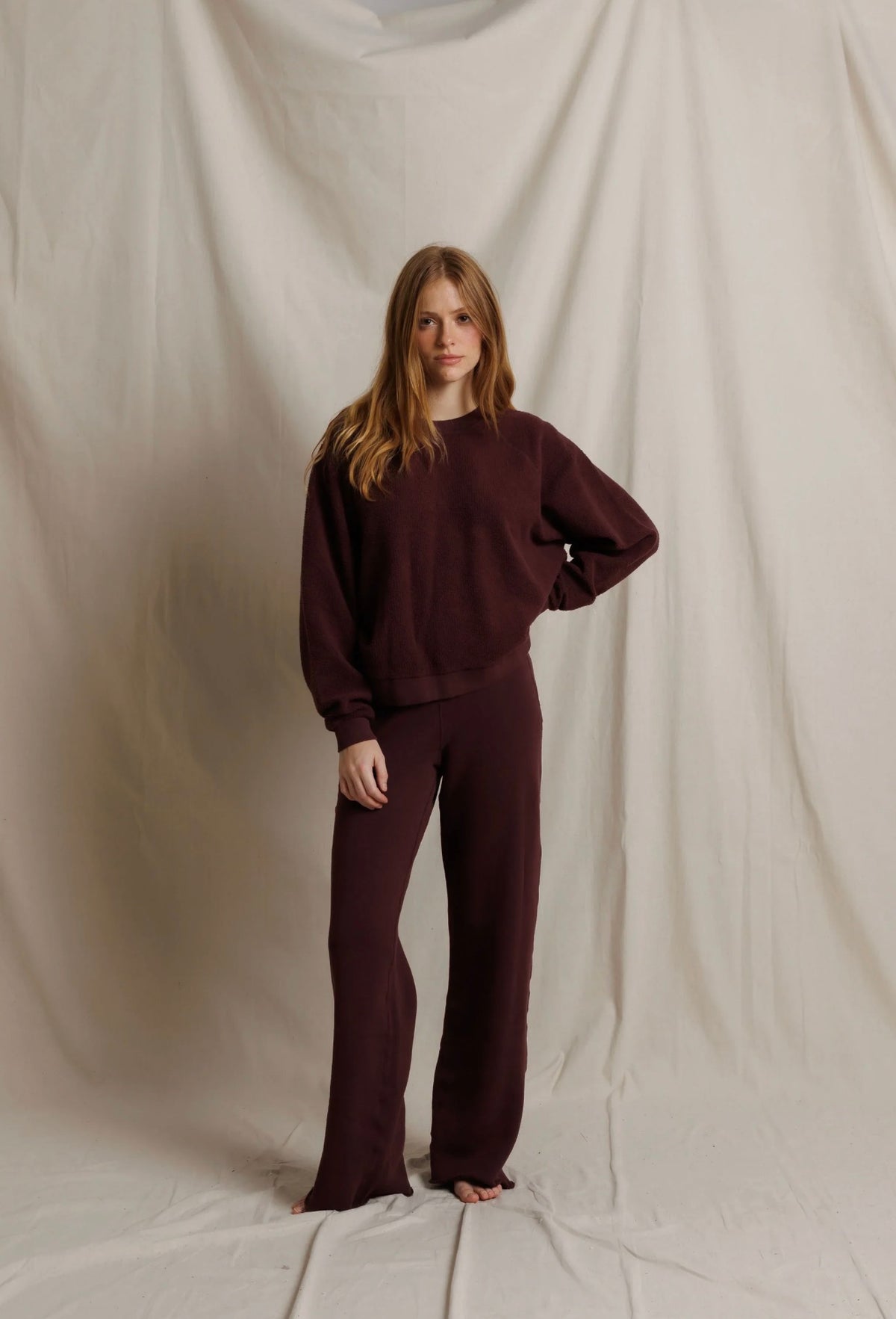 Perfect White Tee Marley Reverse Fleece Pant