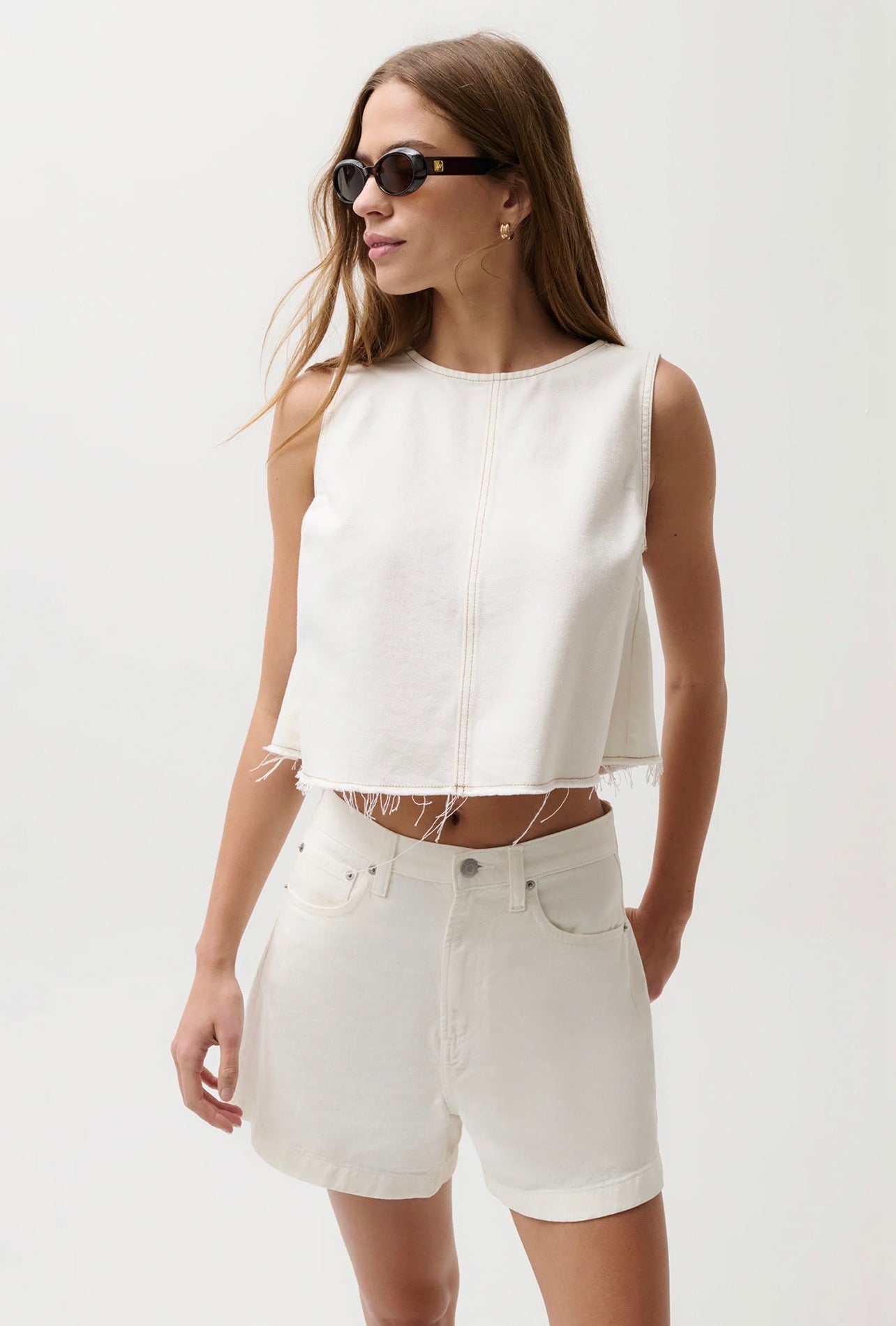 Pistola Rue Cropped Swing Shirt