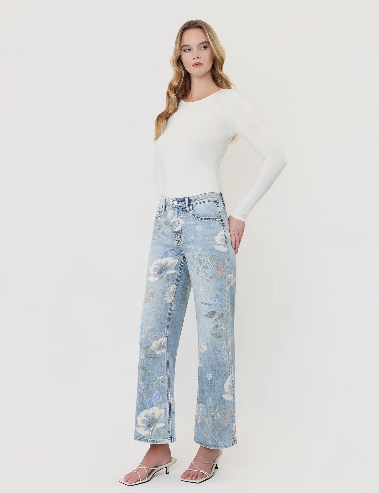 Vervet Cheryl High Rise Flare
