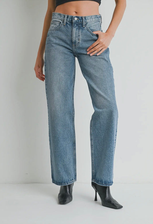 JBD Spencer Mid Rise Relaxed Straight