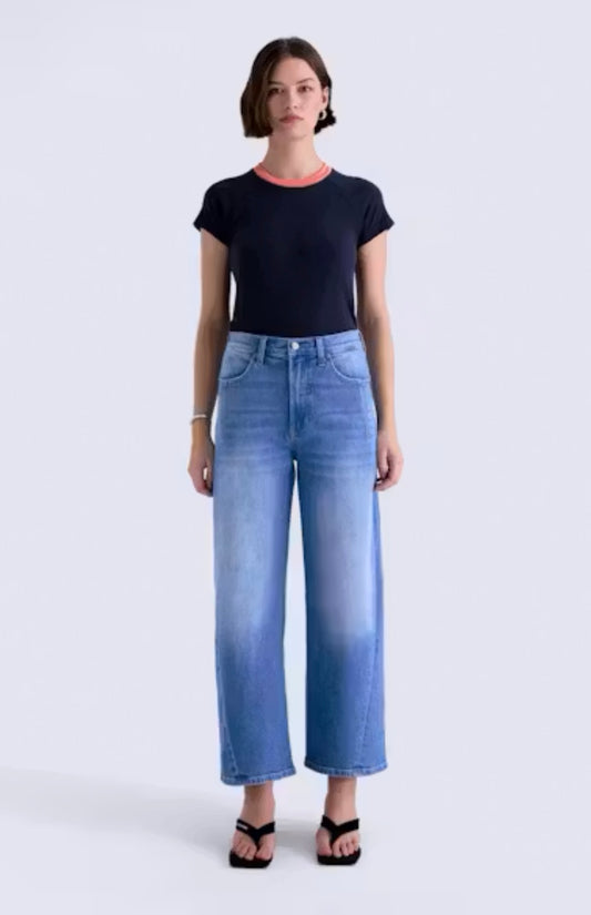 Pistola Kyra Ankle High Rise Bowed Wide Leg