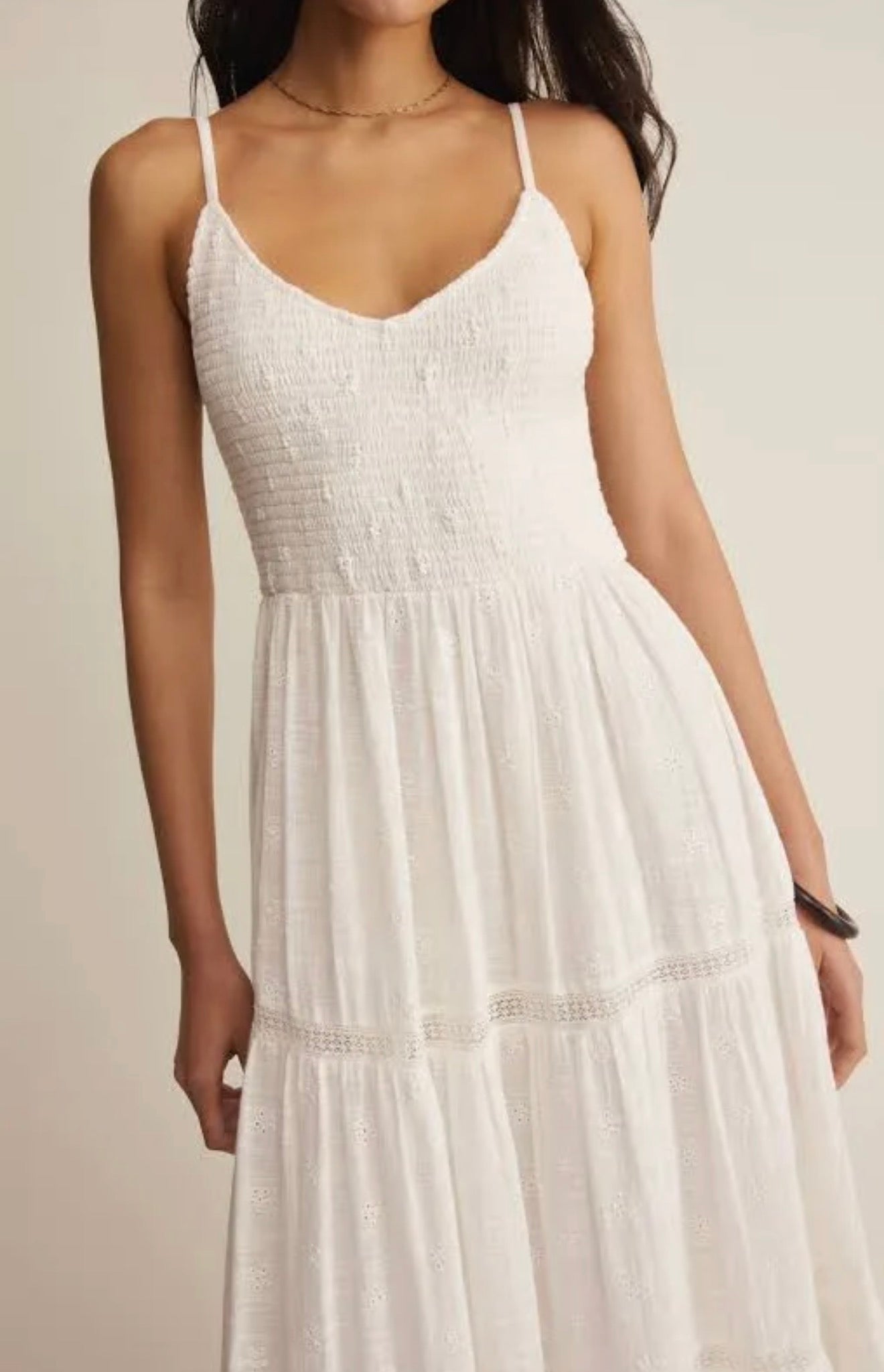 Z Supply Behati Eyelet Midi Dress