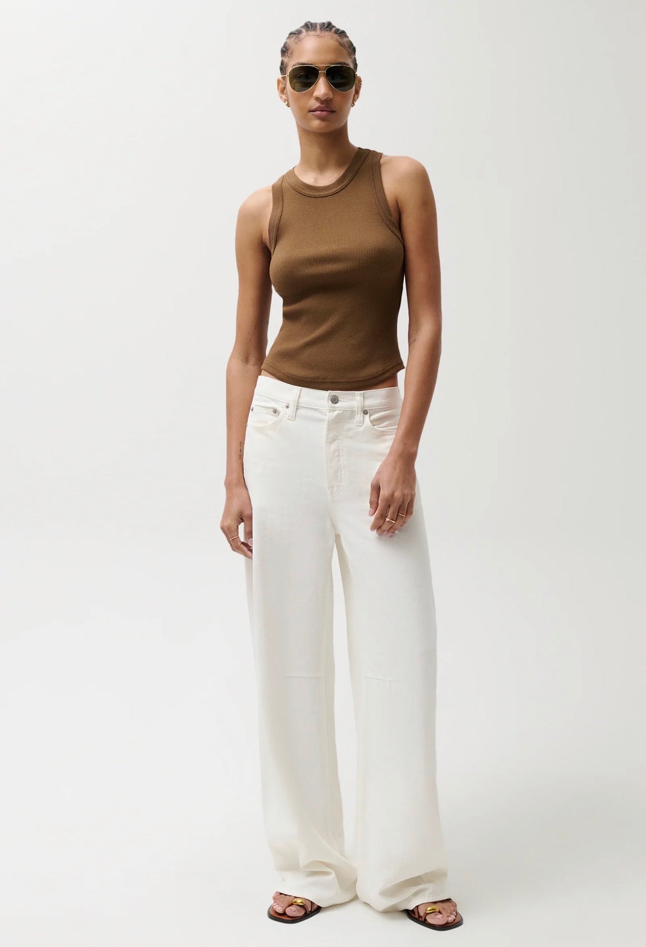 Pistola Sydney Linen High Rise Bowed Wide