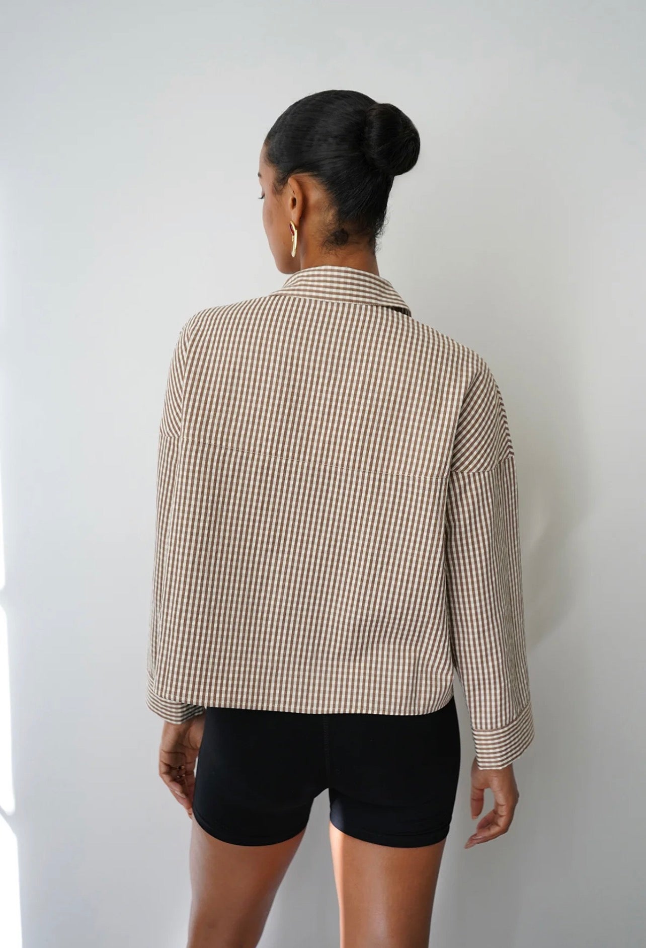 LNA Kayleigh Check Blouse