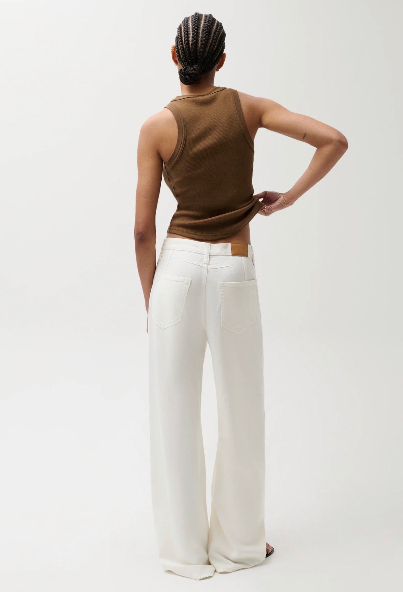 Pistola Sydney Linen High Rise Bowed Wide
