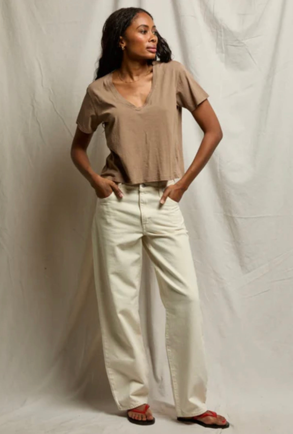 Perfect White Tee Beckett V-Neck Tee