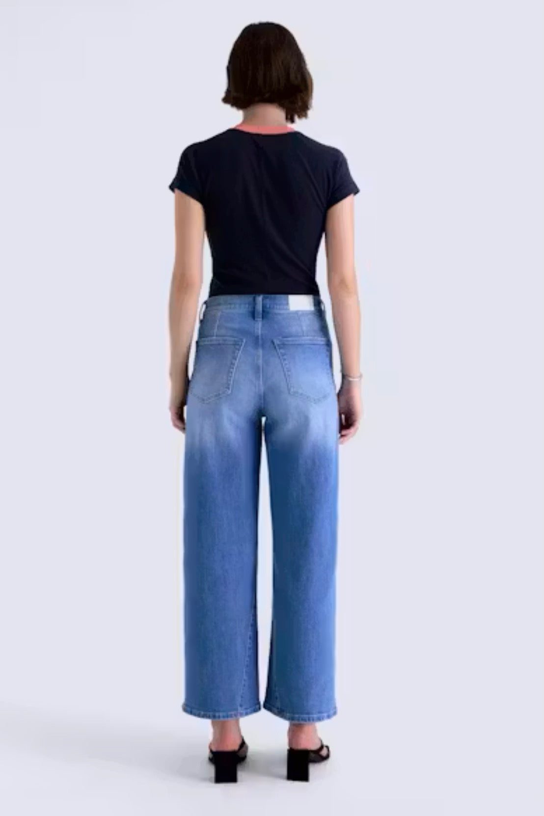 Pistola Kyra Ankle High Rise Bowed Wide Leg