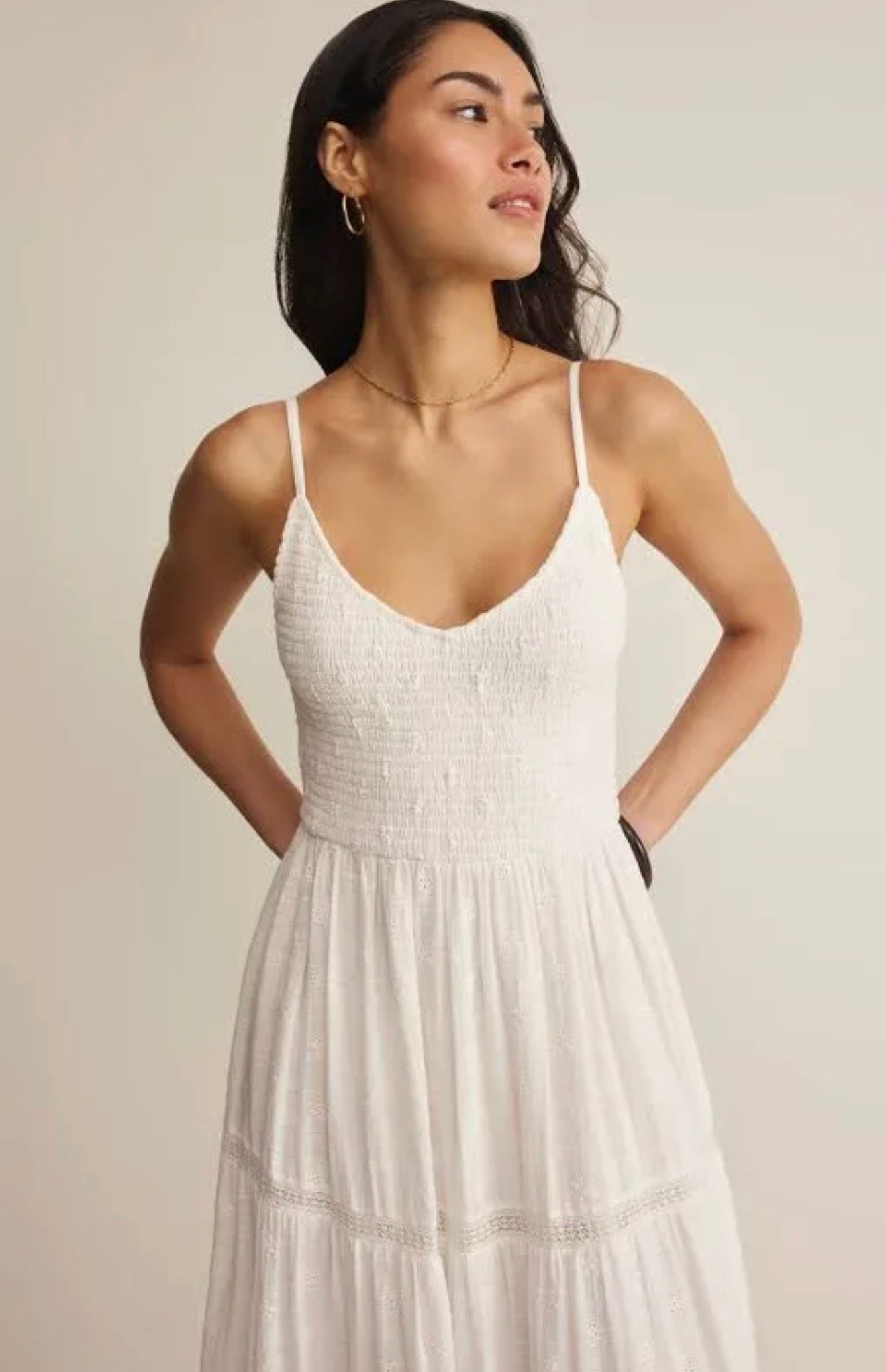 Z Supply Behati Eyelet Midi Dress