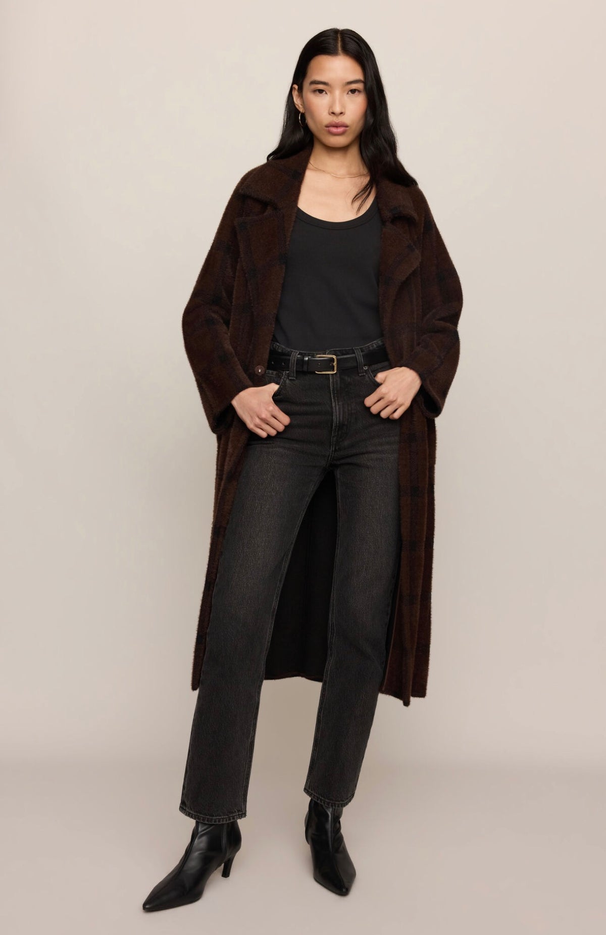 Z Supply Crosby Plaid Cocoon Coat