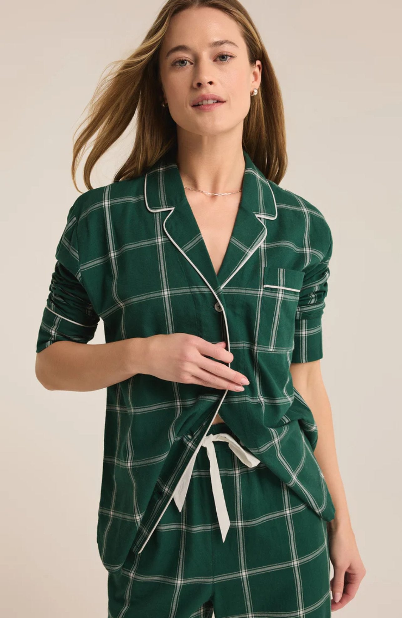 Z Supply Dreamer Plaid Top