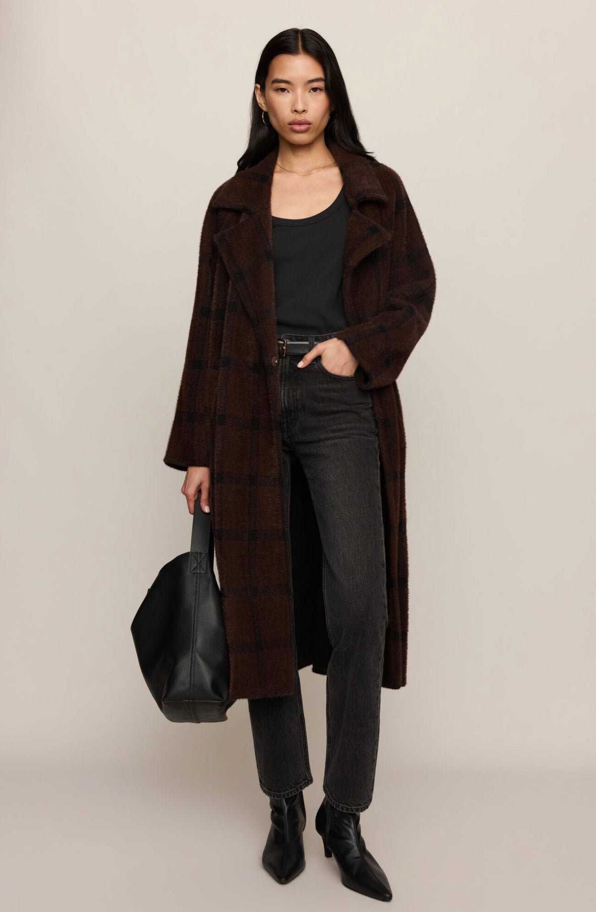Z Supply Crosby Plaid Cocoon Coat