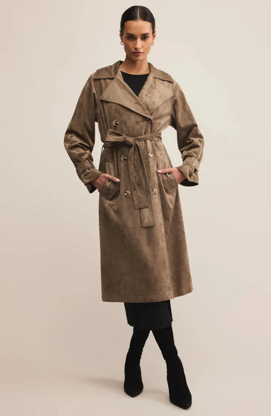 Z Supply Dorian Suede Trench
