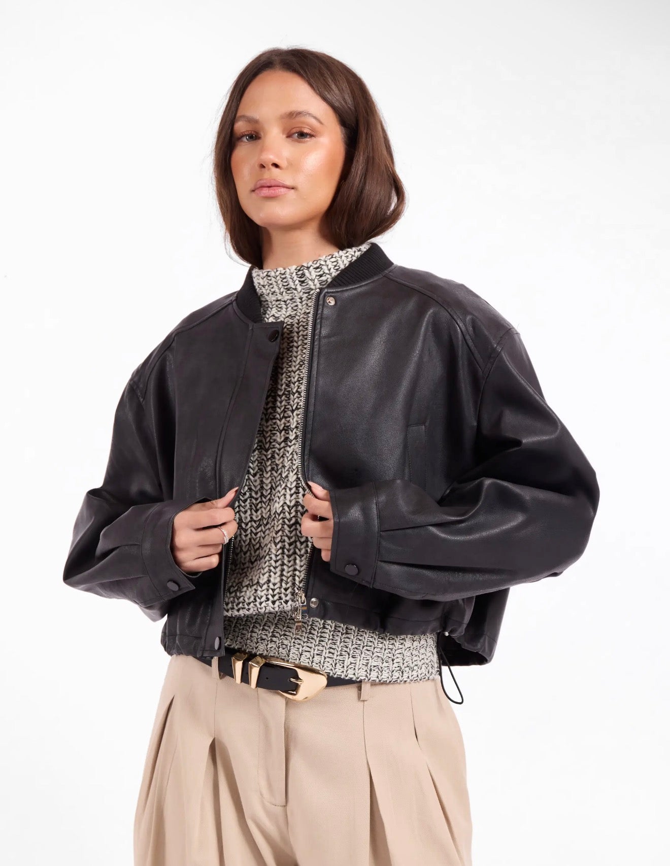 Academy Leather Bomber