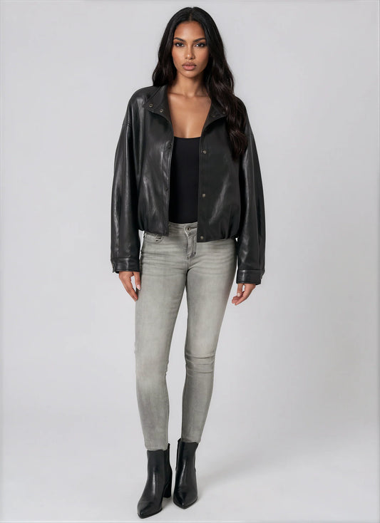Rachel Faux Leather Jacket