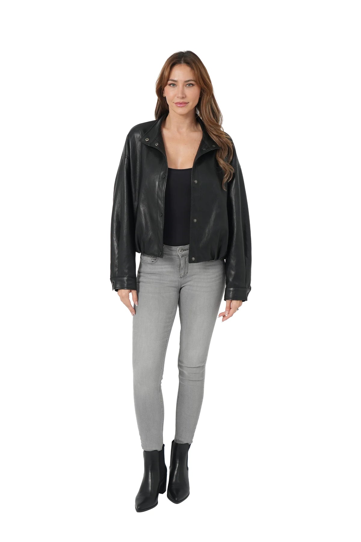 Rachel Faux Leather Jacket