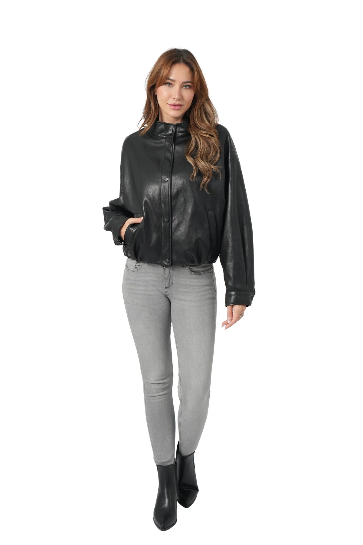 Rachel Faux Leather Jacket