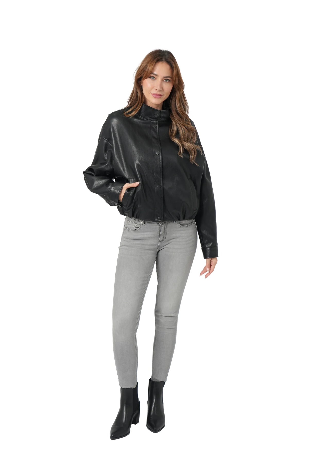 Rachel Faux Leather Jacket