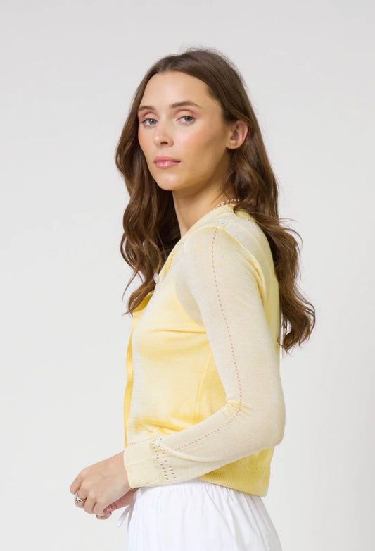 Central Park West Serena Sheer Cardigan Set