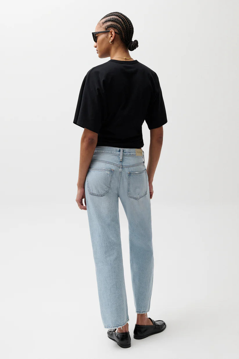 Pistola Lexi Mid Rise Bowed Straight Leg