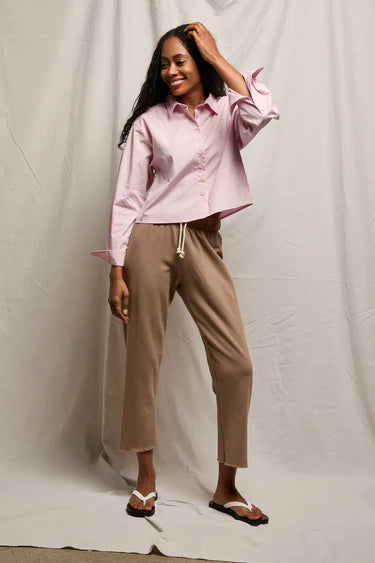 Perfect White Tee Naomi Button Up