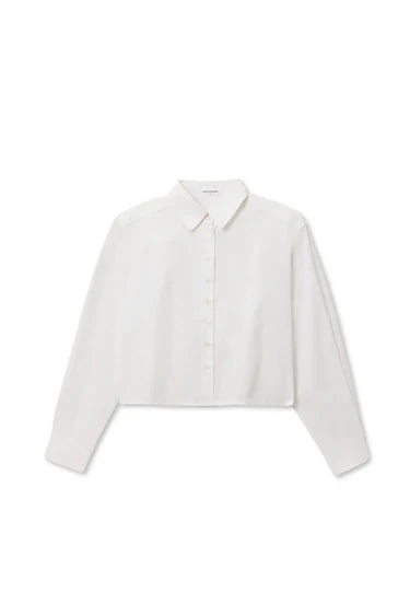 Perfect White Tee Naomi Button Up